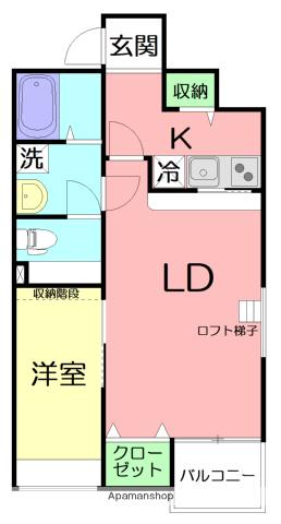 フォルケイホイスコーレ湘南(1LDK/2階)の間取り写真