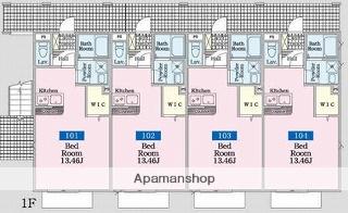 カーサライズ(ワンルーム/1階)の間取り写真