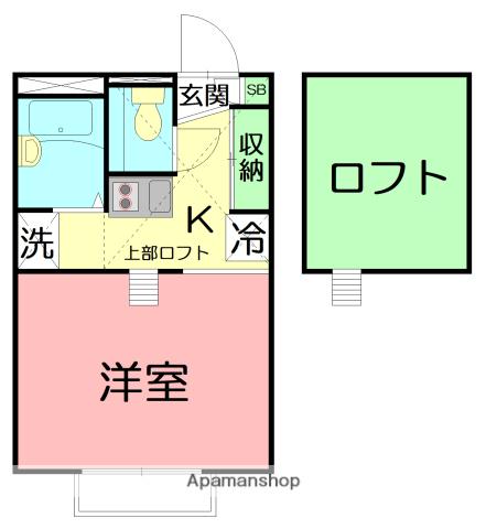 ASUFORT湘南平(1K/1階)の間取り写真