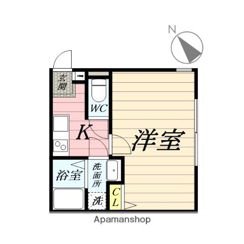 FOREST CHIGASAKI(1K/3階)の間取り写真