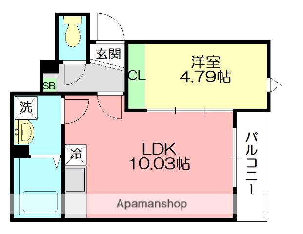 GRADUS辻堂神台(1LDK/1階)の間取り写真