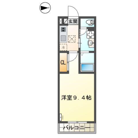 小田原市田島マンション工事(1K/2階)の間取り写真