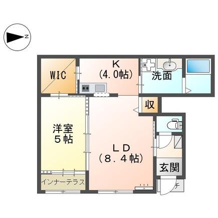 小田原市飯泉アパート工事(1LDK/1階)の間取り写真