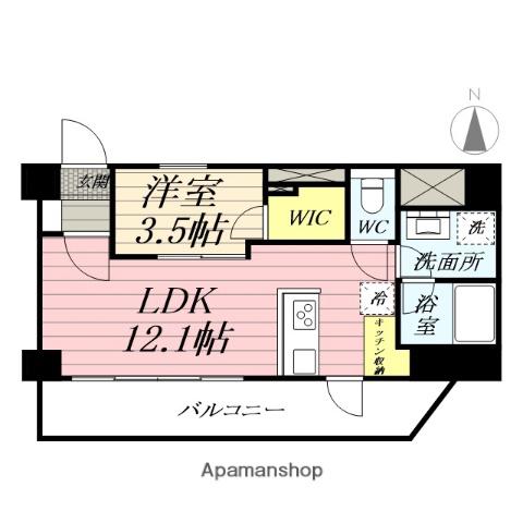 GRANDREVE茅ヶ崎幸町(1LDK/7階)の間取り写真