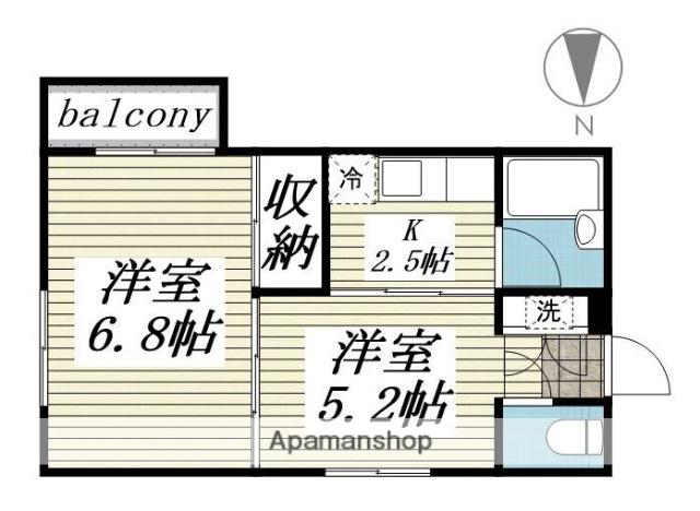 ジュネパレス大和第03 1階階 間取り