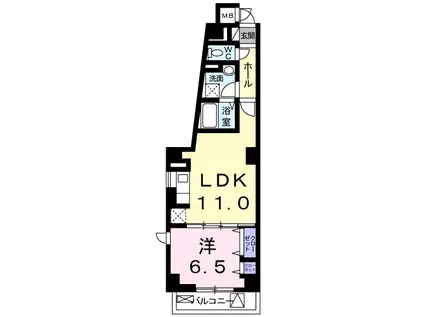 ピアヌーラ 三ツ境(1LDK/3階)の間取り写真