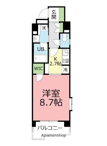 ロイヤルコーポ産興(1K/3階)の間取り写真