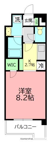 ロイヤルコーポ産興(1K/2階)の間取り写真
