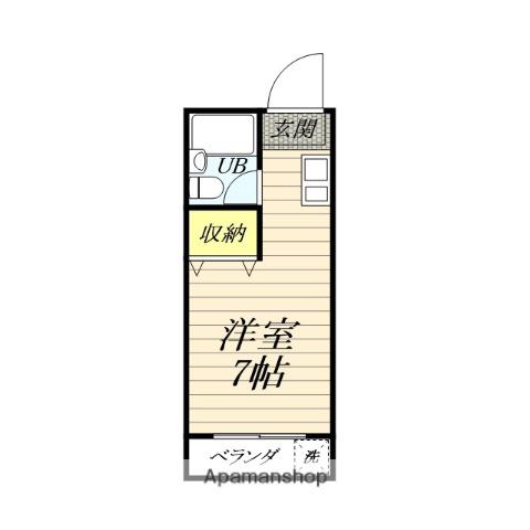 メゾン・ド・ブラン東海大学前AB(ワンルーム/2階)の間取り写真