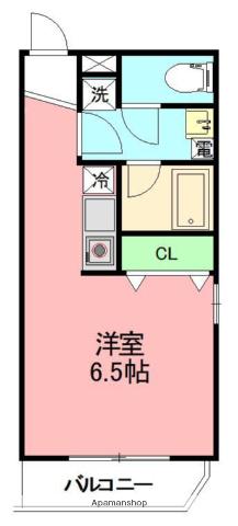 プルミエール湘南(ワンルーム/2階)の間取り写真