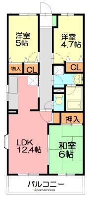 湘南山の手マンション 1階階 間取り