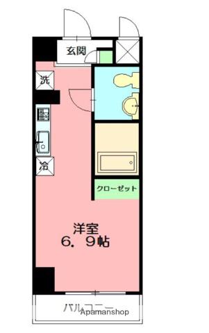 カレッジテラス東海大学前A棟(ワンルーム/3階)の間取り写真
