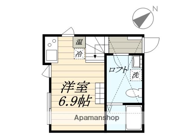 プリオーレ湘南アネックス(ワンルーム/1階)の間取り写真