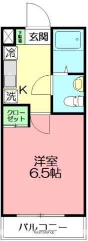 ピリカヴェーラ湘南(1K/1階)の間取り写真