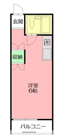 ドルフ17(ワンルーム/1階)の間取り写真