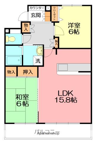 グランソラール丸の内 4階階 間取り