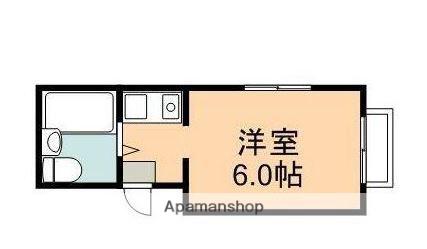 ドルフ鶴巻NO11(1K/2階)の間取り写真