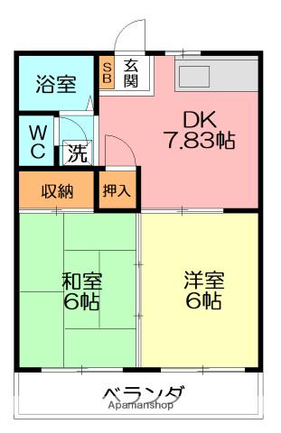 ハイム湘南 2階階 間取り