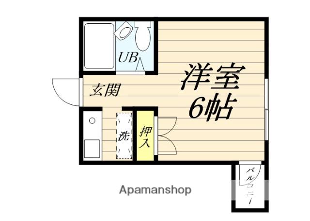 あさひマンション(ワンルーム/4階)の間取り写真