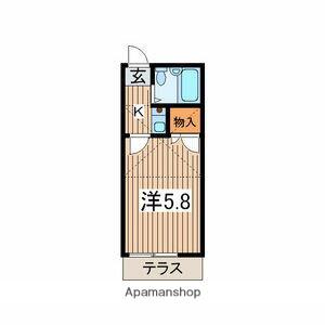 ABLE HIRATSUKA(1K/1階)の間取り写真