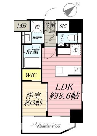 エステムプラザ湘南藤沢 2階階 間取り