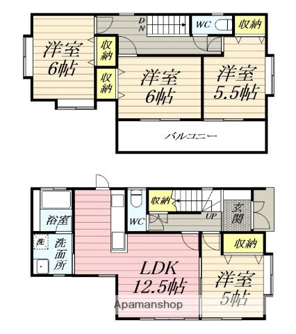 小田急電鉄江ノ島線 藤沢本町駅 徒歩9分 2階建 築24年(4LDK)の間取り写真