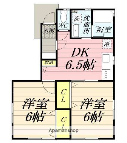 ＭＯＧＩハイツ(2DK)の間取り写真