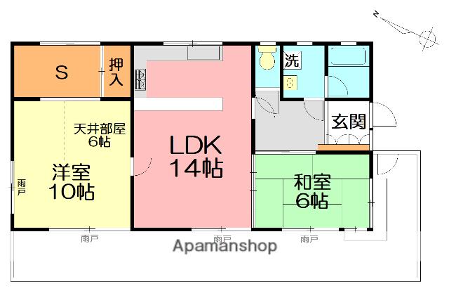東海道本線 大船駅 徒歩22分 1階建 築28年(2SLDK)の間取り写真