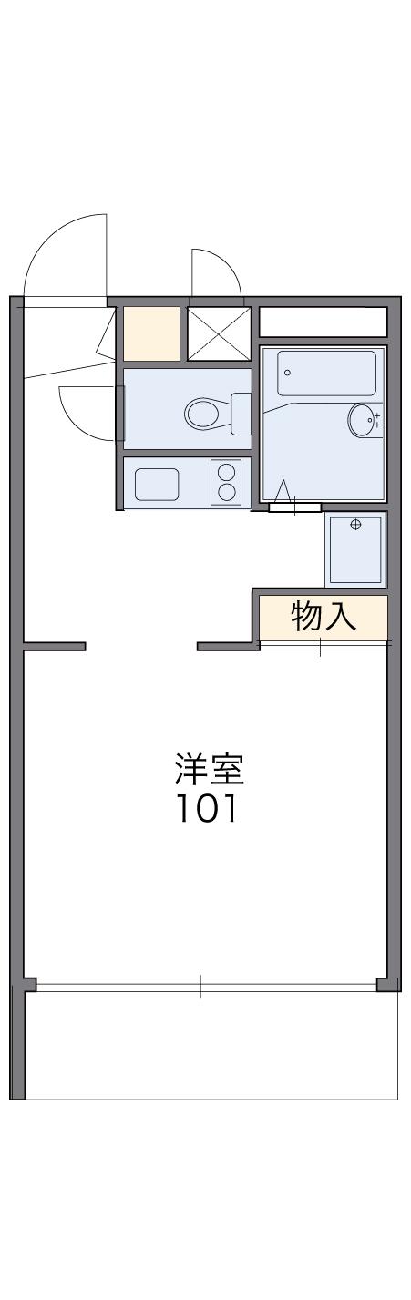 レオパレスミラノ 1階階 間取り