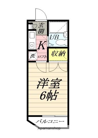 ソユーズ(1K/2階)の間取り写真