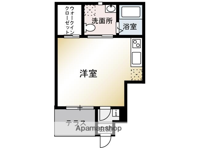 MI CASA 808(ワンルーム/1階)の間取り写真