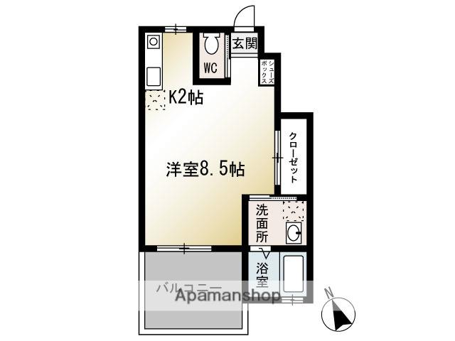 CARPE DIEM湘南(ワンルーム/1階)の間取り写真