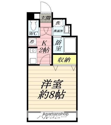 武田デンタルビル(1K/3階)の間取り写真