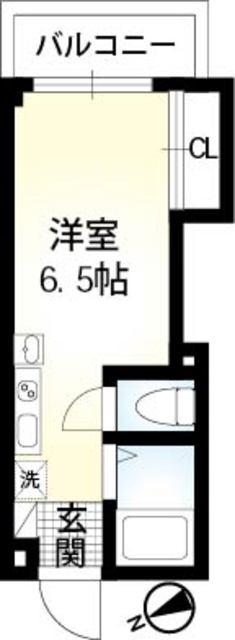 LIVE COURT 東海大学前(ワンルーム/2階)の間取り写真