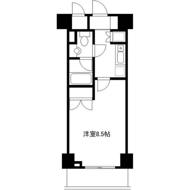 KDXレジデンス湘南台(1K/6階)の間取り写真