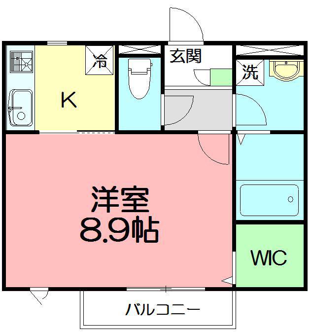 LE CHANTEHOME CHIGASAKI(1K/1階)の間取り写真