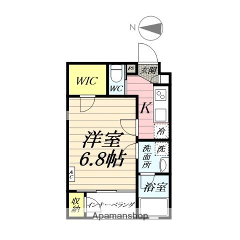 ソフィスみその台(1K/1階)の間取り写真