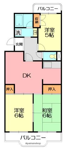 アーバンピアンカ 3階階 間取り