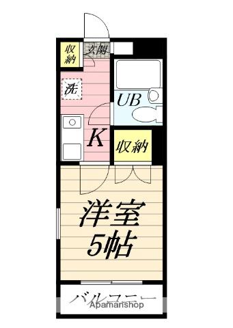 セザール第二鶴間 4階階 間取り