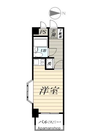 ライオンズマンション桜ヶ丘駅前(ワンルーム/2階)の間取り写真