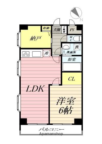 ベルエア平塚南原 3階階 間取り