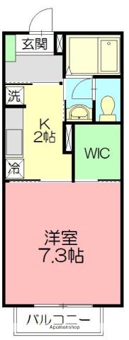 クレール湘南II 1階階 間取り