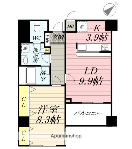 ルート鵠沼 2階階 間取り