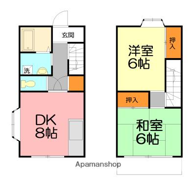 ハイム桜花(2DK)の間取り写真