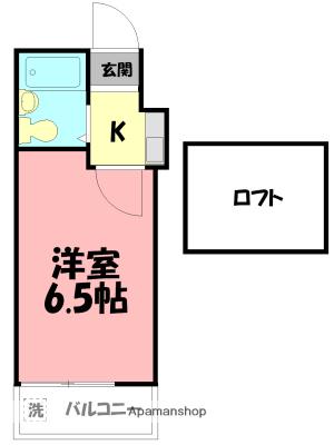 ナビオパラシオ茅ヶ崎(1K/1階)の間取り写真