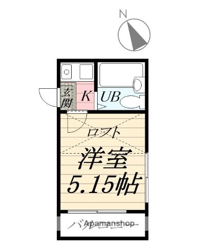 田村アパートメント(ワンルーム/2階)の間取り写真