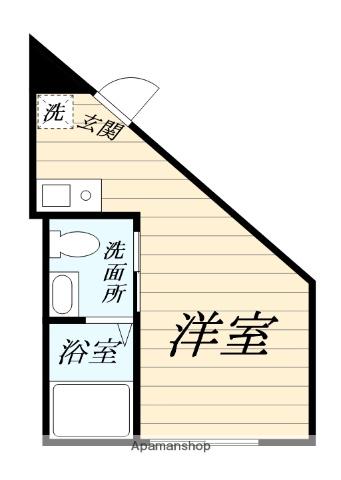 ラ・カンパネラ中央林間(ワンルーム/1階)の間取り写真