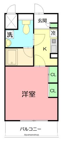 ACCESS湘南平塚(1K/10階)の間取り写真