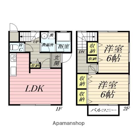 サニーコートＩＭＡＩ(2LDK)の間取り写真