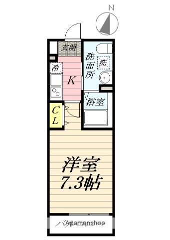 OCEAN＇S14(1K/2階)の間取り写真